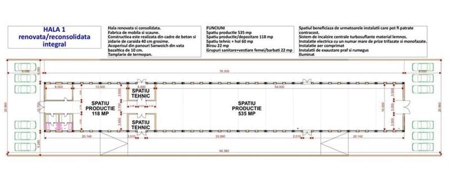 Hale industriale, fabrica de mobila la chei'?de vanzare, zona Horlesti - 5