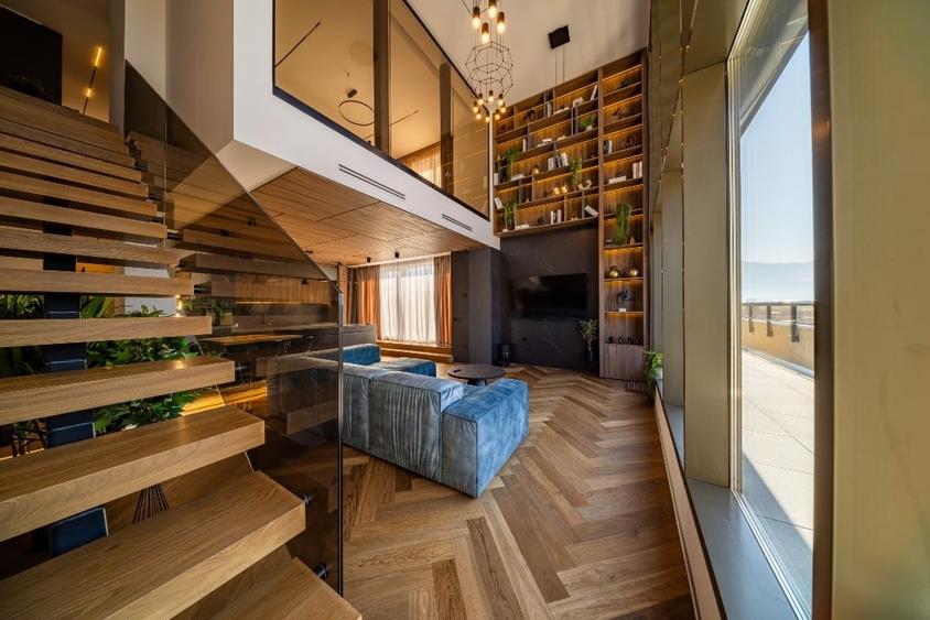 Penthouse Modern, 4 Camere, cu Terasă, Priveliste și Design Impresionant - 2