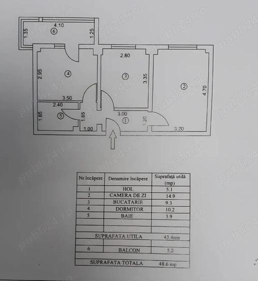 Apartament 2 Camere strada Garii bloc Santa Catalina - 7