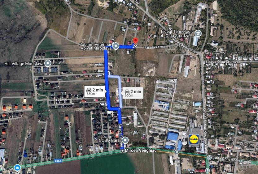 Teren 1.000 mp Miroslava - Str. Fermei Comision 0% - 1