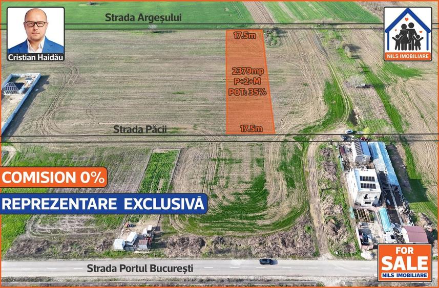 1 Decembrie - Ilfov De vanzare: Teren intravilan 2379mp - 1