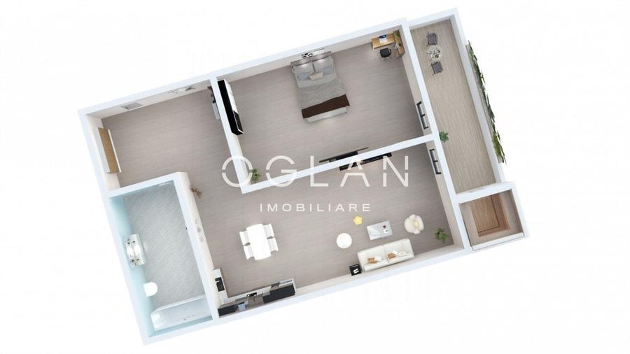 Studio , 43.63 mp utili + balcon - Zona Lacul lui Binder - 5