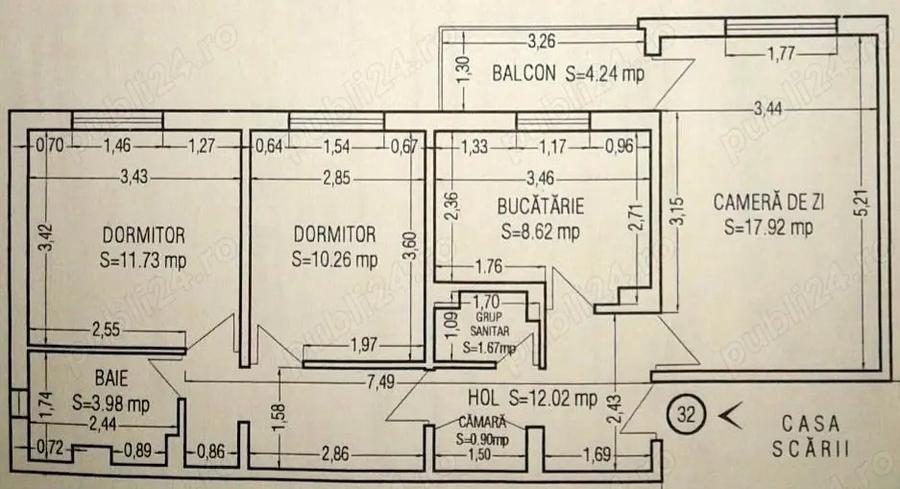 Vindem apartament 3 camere Salonta - 4