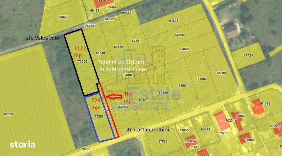 Visan str Valea Viilor TEREN 1122mp cu dubla deschidere toate utilitat - 7