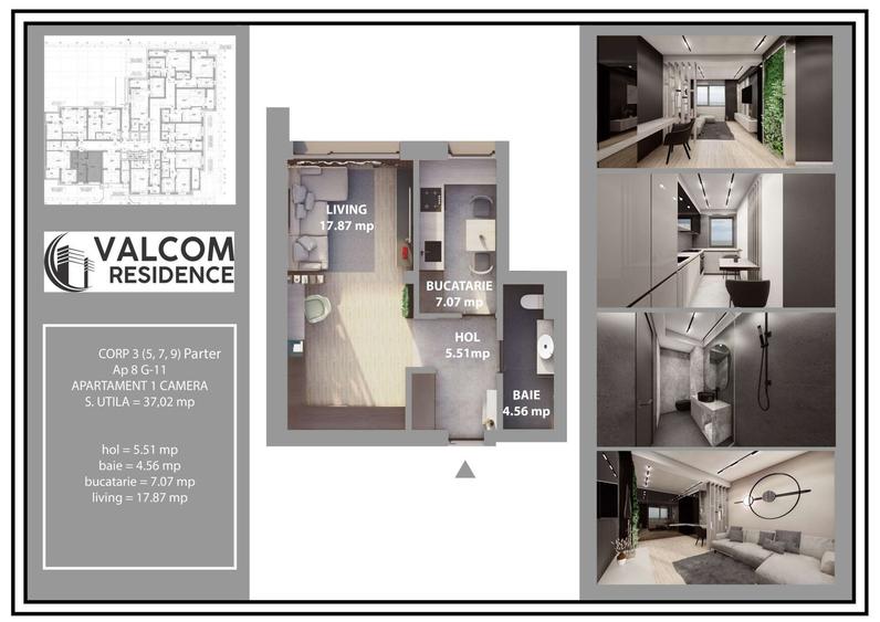 Valcom Residence Bartolomeu, Garsoniera, Comision 0% - 6