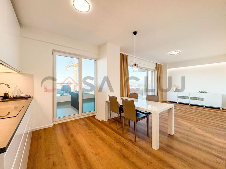 2 camere, finisat mobilat la cheie, vedere panoramica! - 1