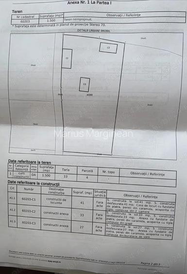 Vand casa batraneasca nelocuibila + teren 1500 m , Soporu de Campie (com. Frata, jud. Cluj).