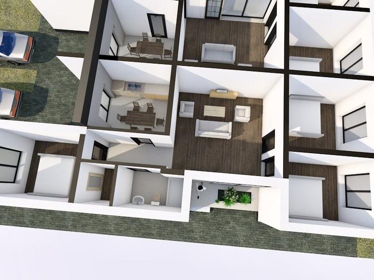 Duplex modern 3 camere, 90 mp utili, 340 mp teren - Sanandrei - 10