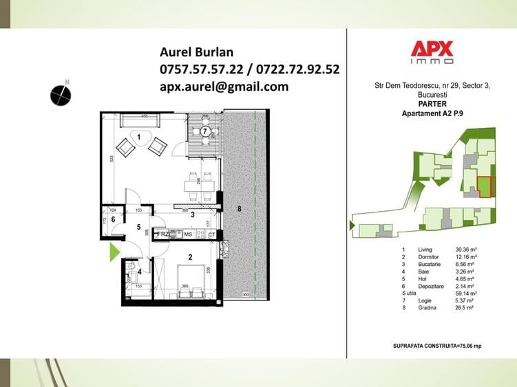Decebal, Piata Alba Iulia, imobil 2026 de 4 etaje, lift, ct, parcare, acte - 2