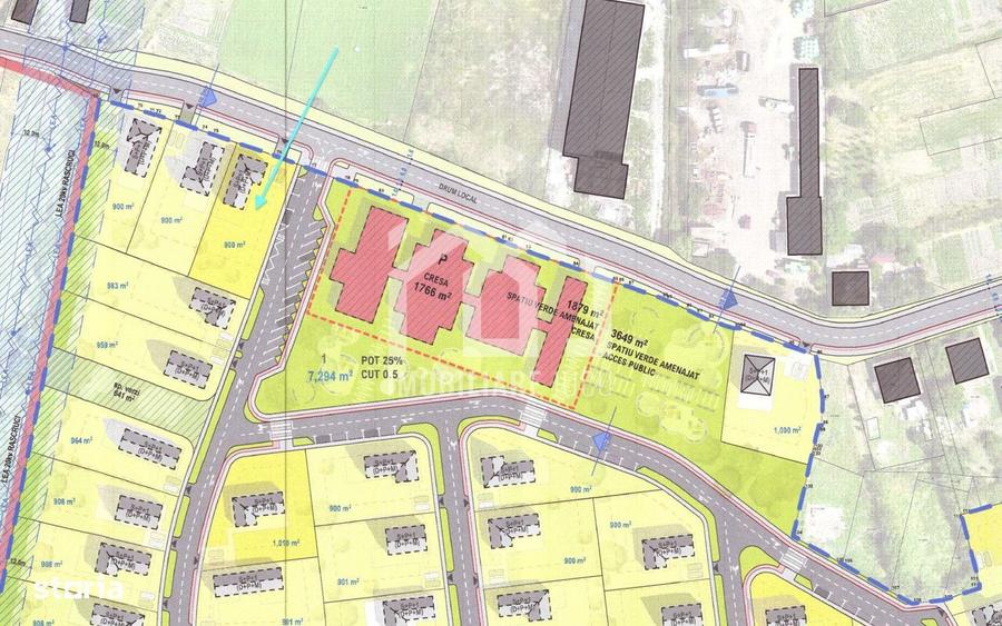 Teren 900 mp Rascruci | PUZ | 2 fronturi | Utilita?i | 45.000 - 3