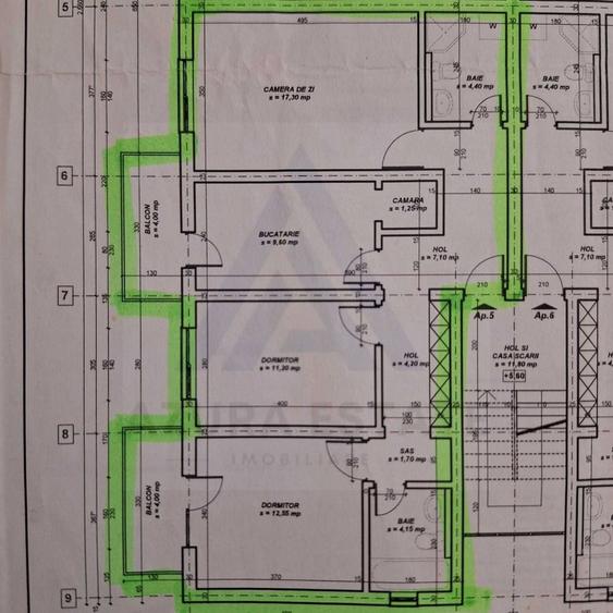 Apartament modern 3 camere 2 bai 2 balcoane etaj 2 si parcare Turnisor - 8