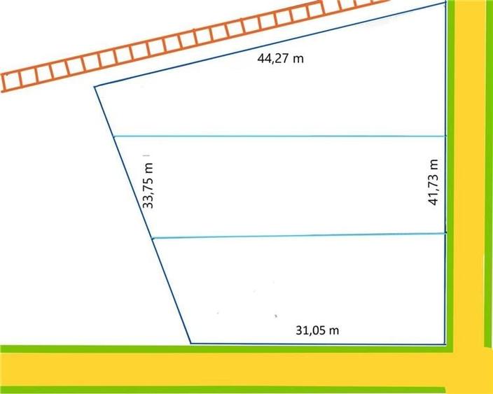 Izvoare - teren intravilan - 1.365mp -  dubla deschidere - 5