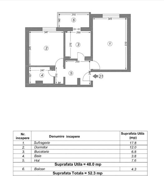 Apartament 2 camere Faleză Nord - 5