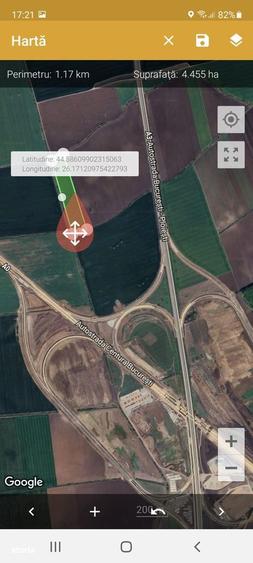 Teren de vanzare 4 ha langa nod rutier A0 A3, ideal pentru hale - 4