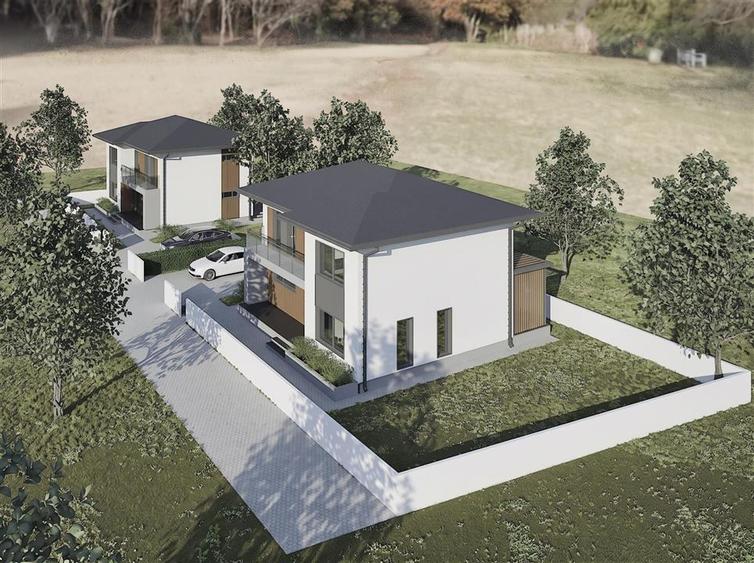 Casă individuală cu 4 camere cu Teren 500 Mp în Moara