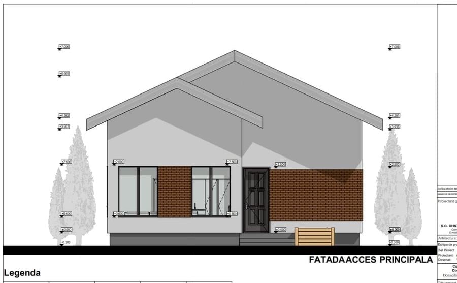 Casă individuală cu 3 camere cu Teren 355 Mp în Tunari