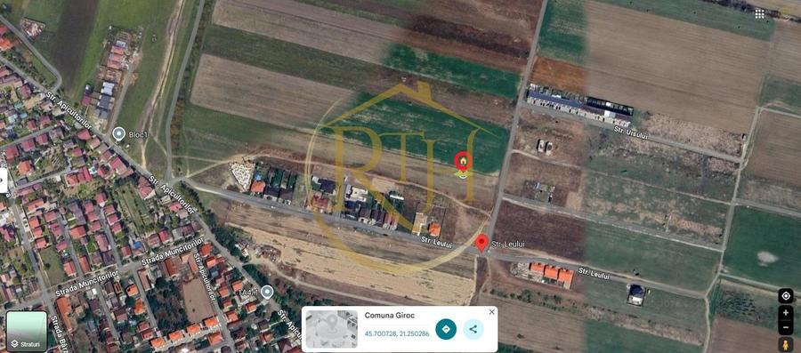 Oferim spre vanzare parcela pentru duplex,  Giroc, suprafata 507 mp, 2 fronturi - 9