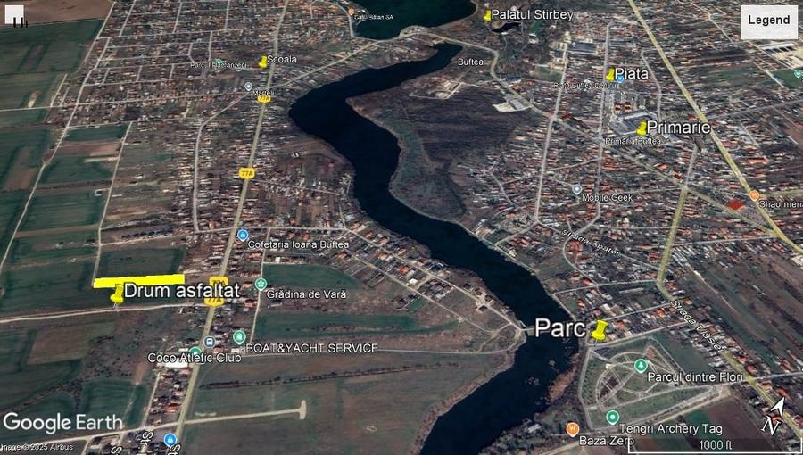 Teren intravilan 5192mp, 70m de asfalt/ apa/ canalizare/ gaz/ curent - 4