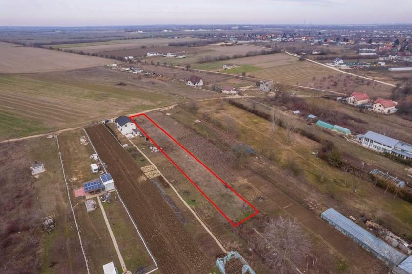 CORNETU, TEREN CONSTRUCTII 1293 MP, FRONT 12,50M! - 9