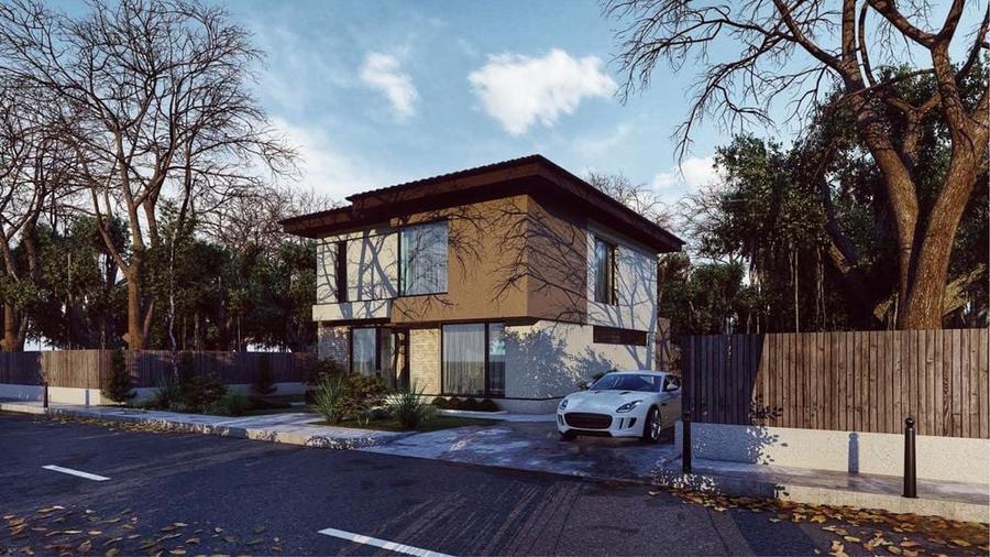 OFERTA - Casa la rosu + teren 442 mp Ciprian Porumbescu otopeni - 8