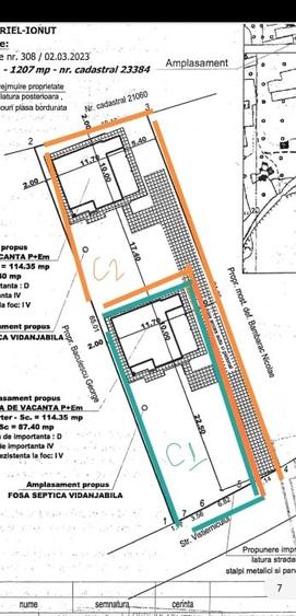 De vanzare: teren 670mp + fundatie 120mp+ utilitati( trifazic, apa) direct prop - 3