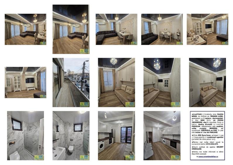 Faleza Nord, decomandat, 2 camere, etaj 1, 70mp, mobilat modern, parcare - 7