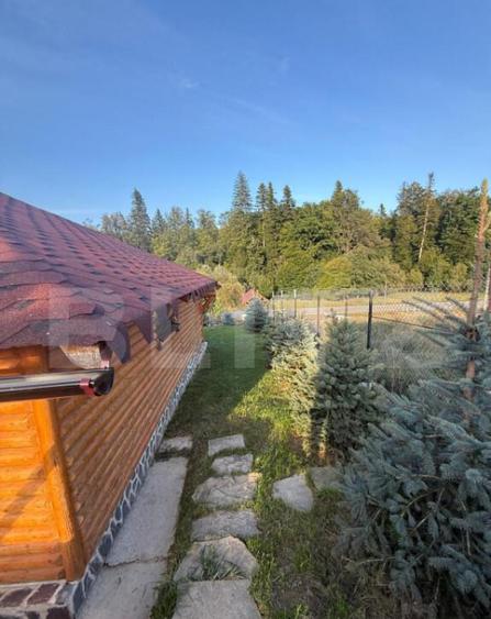 Cabana din lemn rotund, 2 camere, 140 mp, teren 2800 mp, Pal - 9