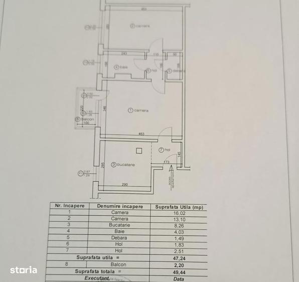 Apartament 2 camere partial mobilat si utilat - 1