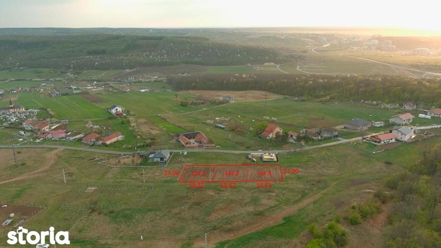 De vanzare 3 parcelele Betfia intravilan 500 mp, langa Crater Betfia. - 1