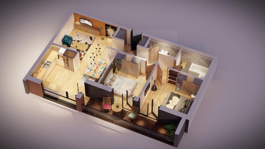 Apartament premium 75 mp utili cu parcare subterana si boxa Central - 8