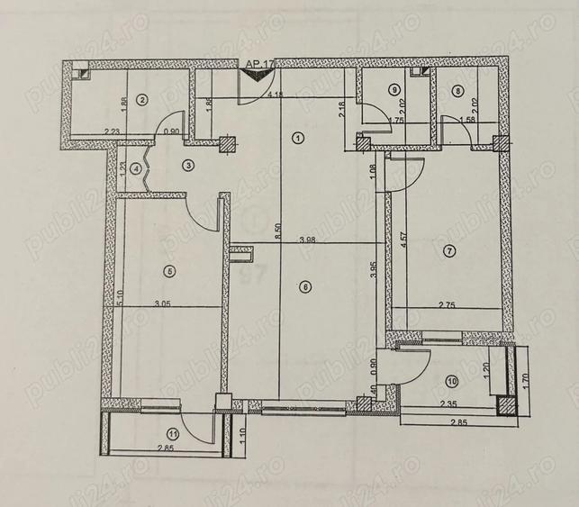 Vand Apartament 3 camere - 1