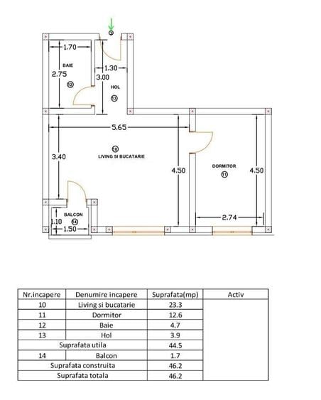 Apartament 2 camere semidecomandate cu potential comercial, Ipotesti. - 7