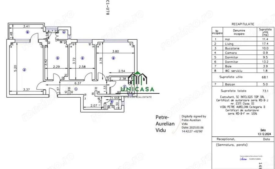 Apartament cu 3 camere de vanzare Calea lui Traian - Zona Nord - 10