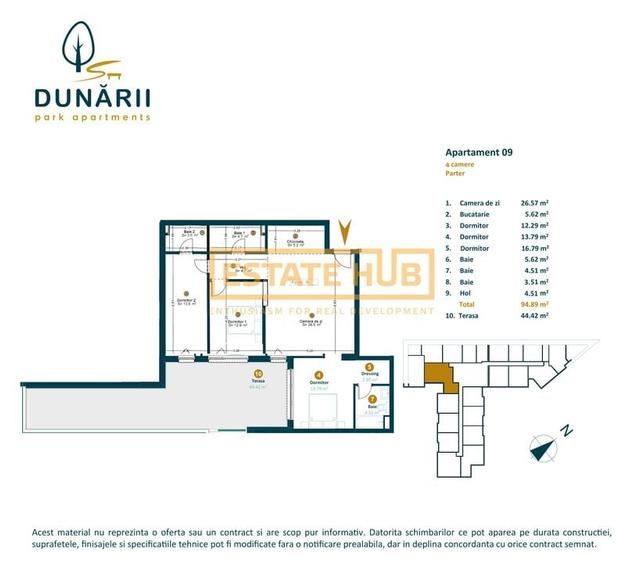 Apartament nou-4 camere si 52 mp terasa la 7 minute de Iulius Mall - 2