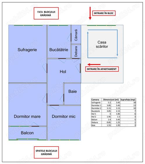 Vand (schimb) ap. 3 camere, decomandat, mobilat, Berceni, Cultural, zona deosebita, foarte urgent. - 1