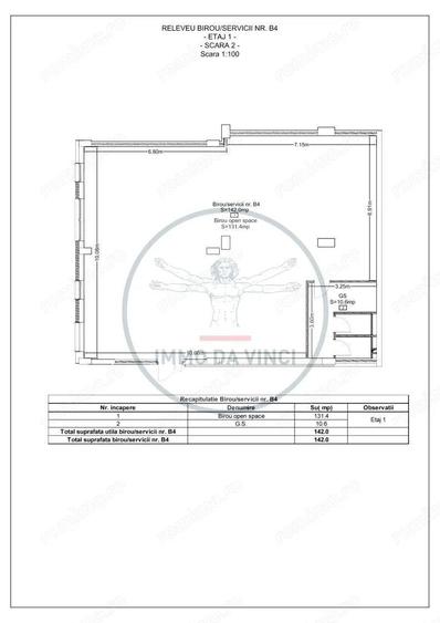 Spatii birouri 142mp si 194mp Marasti Iulius Mall finisaje la cerere - 2