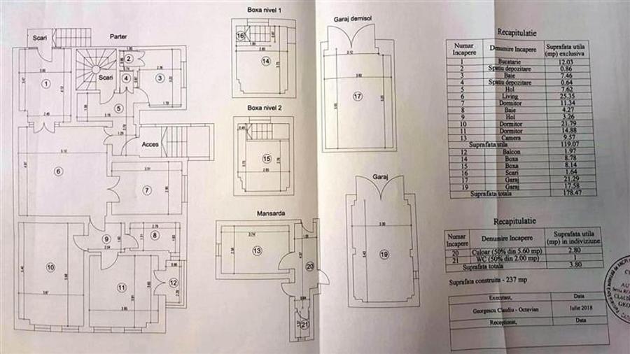 4 cam floreasca, plus 1 cam mansarda(birou), in vila, curte, garaj - 3