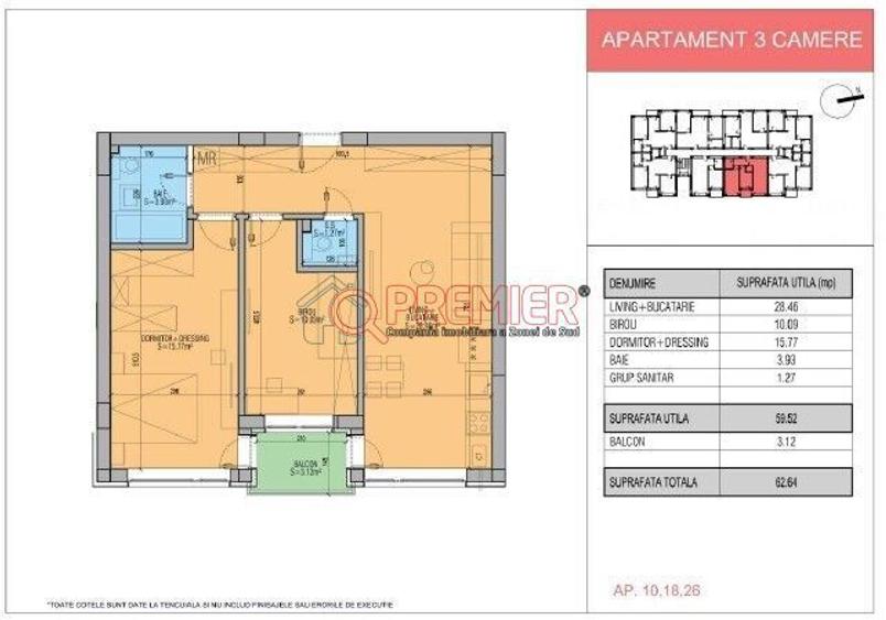 Popesti Leordeni - 3 Camere - Bloc Nou Tip Boutique - Gata de mutat - 4