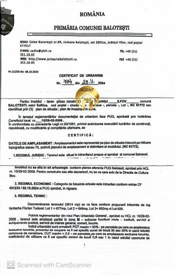 4 X Loturi Teren Intravilan in Saftica - Balotesti |  100m de DN1 - 9