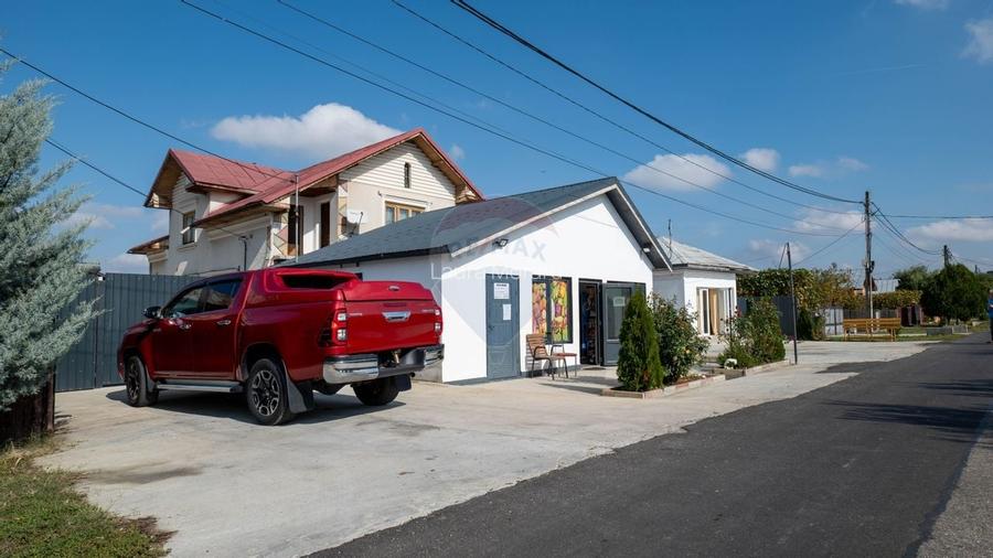 Vanzare vila si spatiu comercial, cu gradina si garaj-zona Corbii Mari