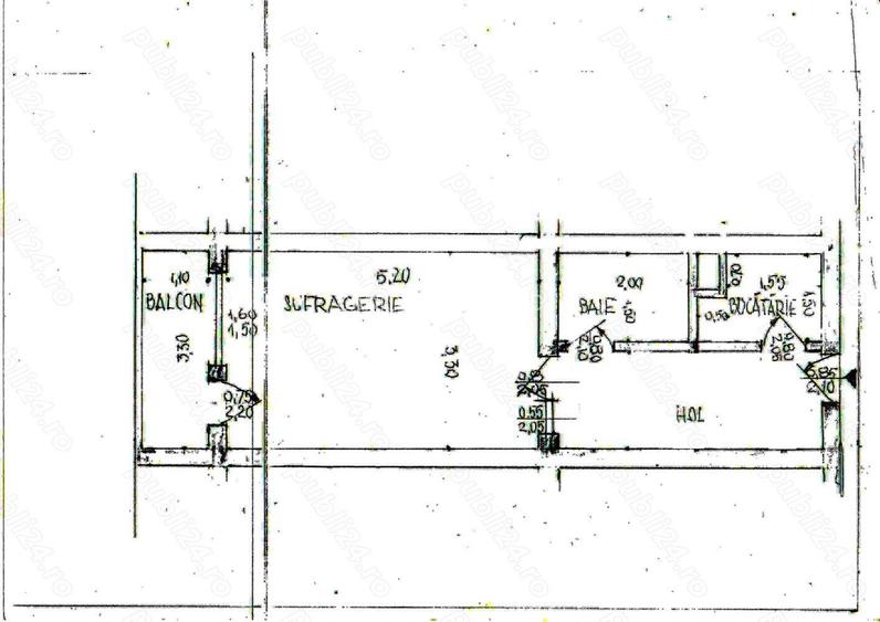 Abator - Garsoniera decomandata
