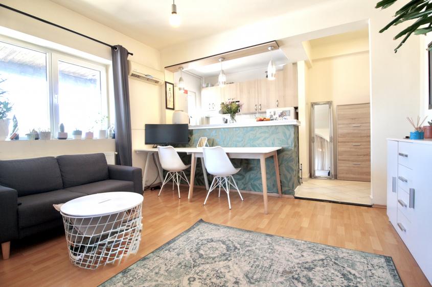 Apartament cu 2 camere decomandat, mobilat în Dorobanți