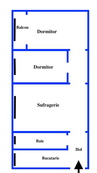 De vanzare apartament 3 camre Dacia Labirint parter inalt - 8
