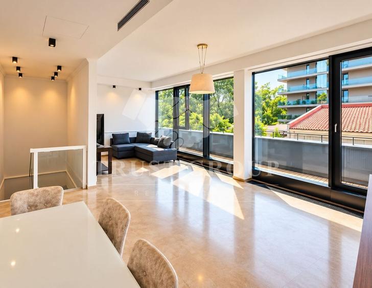 Apartament cu 3 camere, mobilat în Barbu Văcărescu