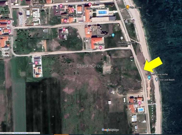 Teren intravilan 3000 mp in vama veche, in prima linie pe plaja Teren intravilan 3000 mp in vama veche, in prima linie pe plaja
