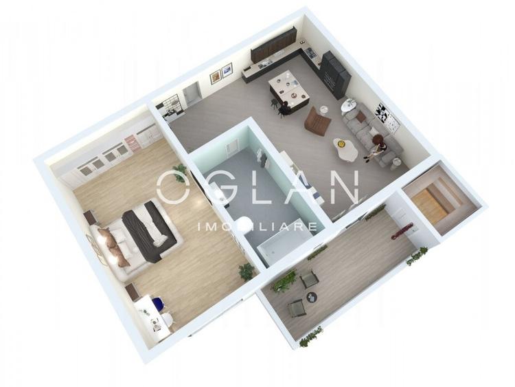 Studio  39.81 mp utili + balcon - Zona Lacul lui Binder - 7