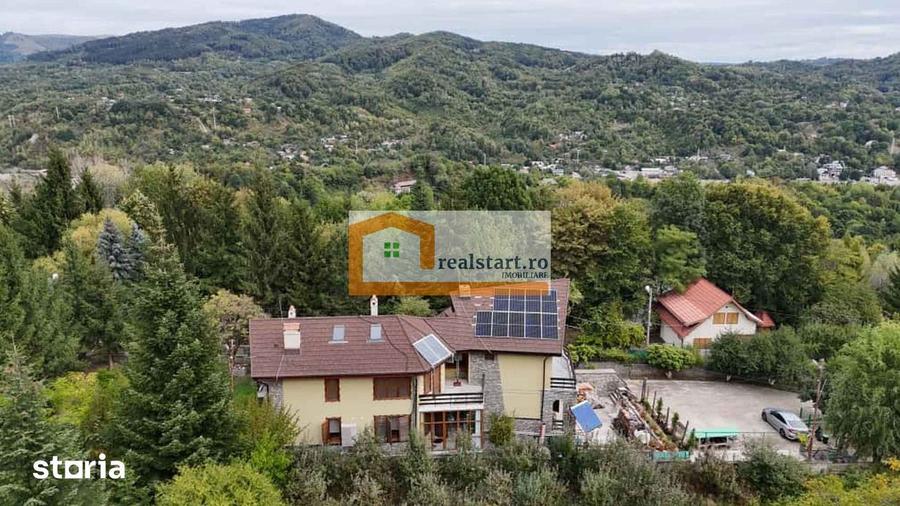 Vedere padure, panouri solare si fotovoltaice, pompa de caldura, semi - 20