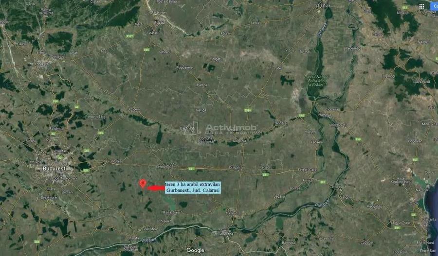 arabil cultivat, canal irigatii, UAT Gurbanesti spre Nana si Curcani - 2