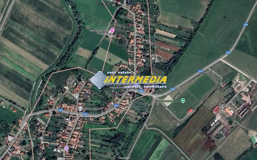 OKAZIE ! Teren Intravilan imprejmuit 2560 mp cu deschidere 29 m. Santimbru Galtiu CENTRAL toate - 4