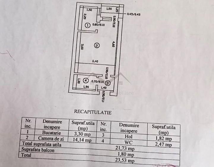 Garsoniera Galata etajul 3 - 1
